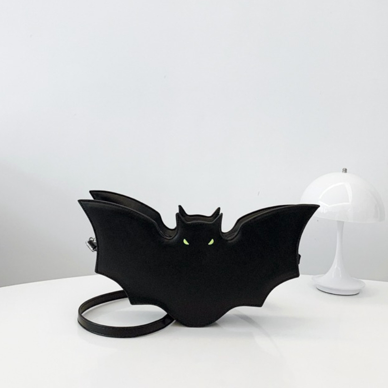 Women'S Fashion Edgy - Bat-Shaped Viral Crossbody - Women's Black