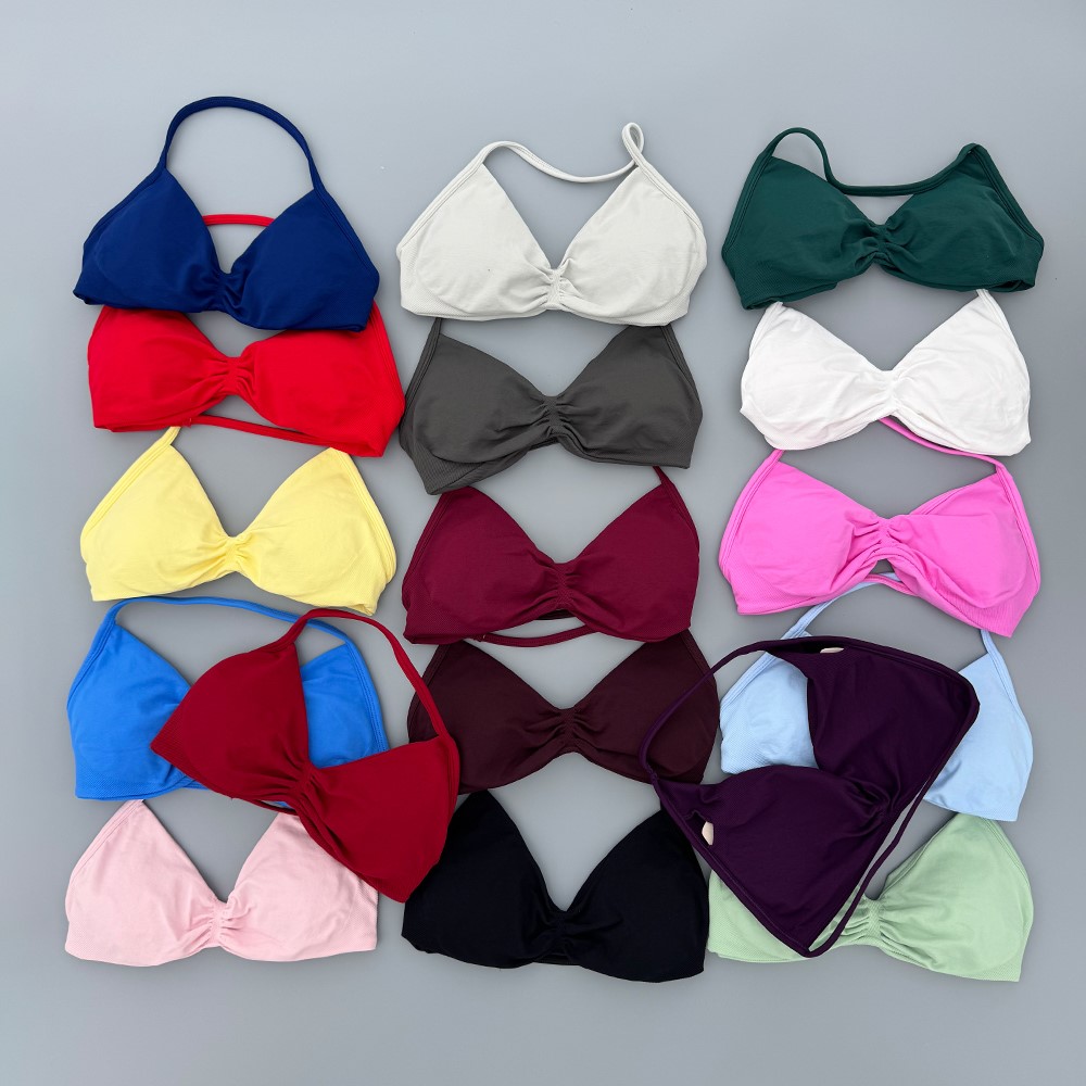 Bra Top Seamless - Strappy Bra Gym Top Women High