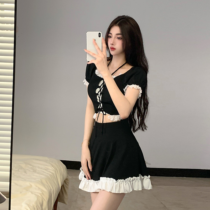 Women'S Fashion Middle Ages - Instagram Style Women Two Piece Skirted