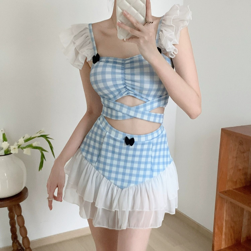 Women'S Fashion Middle Ages - Ladies Slimming Halter Bathing Suit Cute