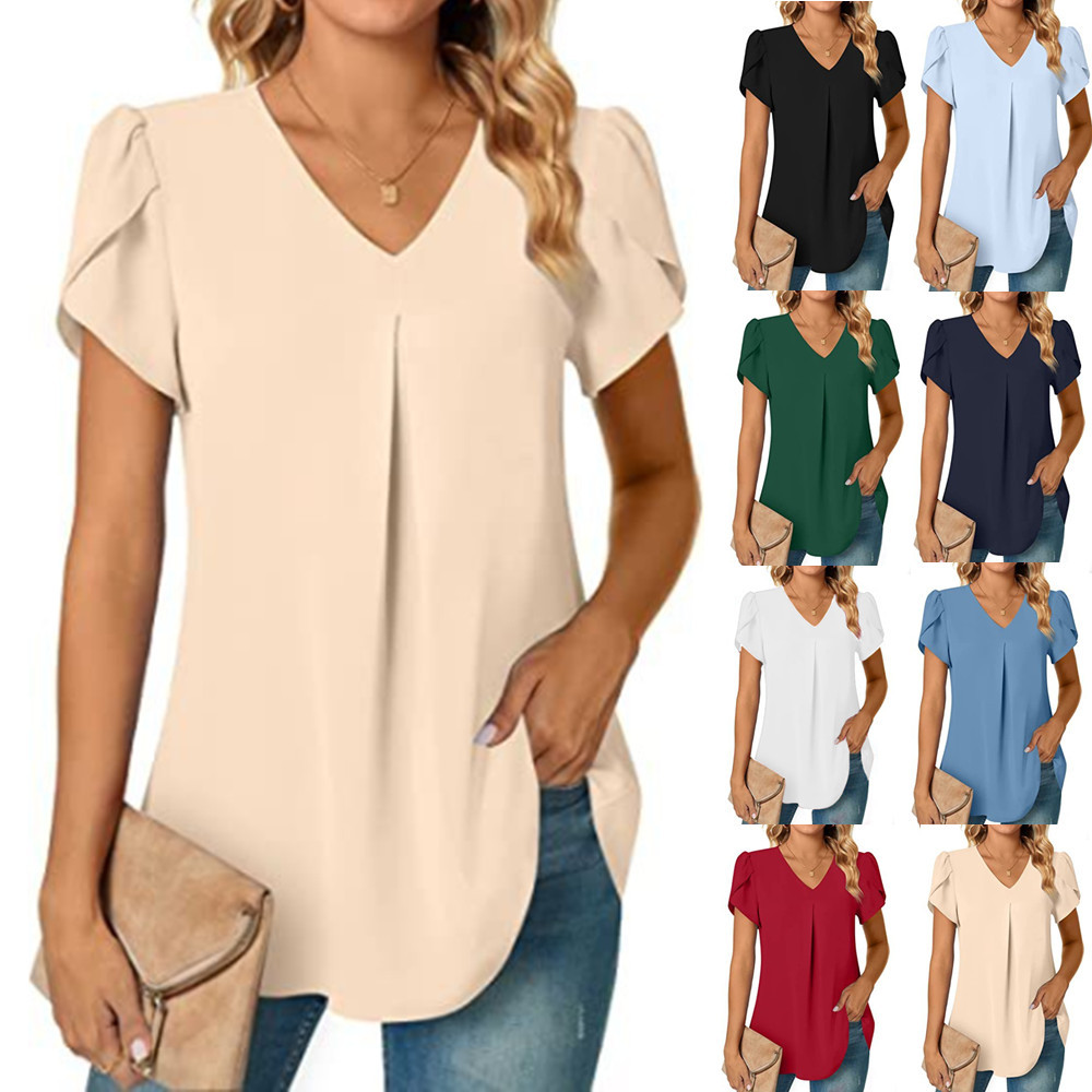 Xxl Women Fashion - Elegant Women's Top Blouse Flower 2023