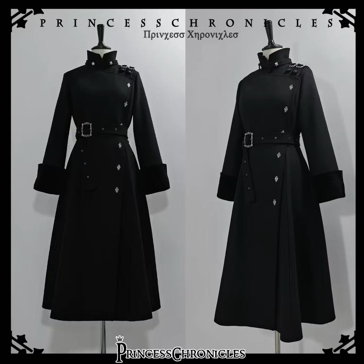 Women'S Fashion Jackets - Aesthetic Gothic Style Elegant Long Woolen