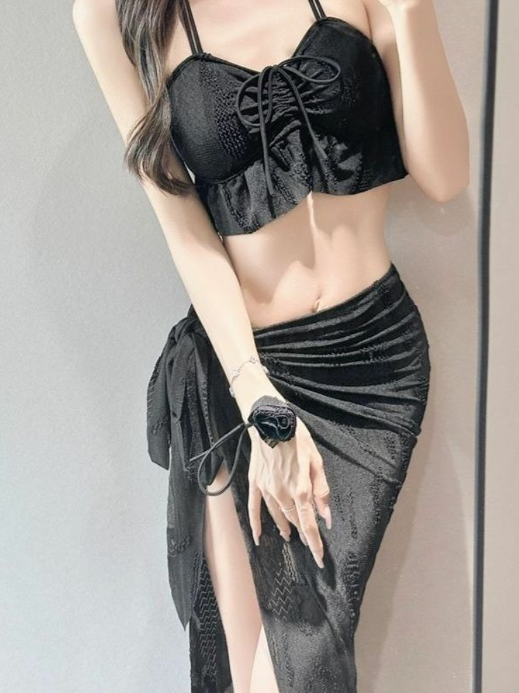 Women'S Fashion Middle Ages - Ladies Floral Two Piece Swimsuit Fashion