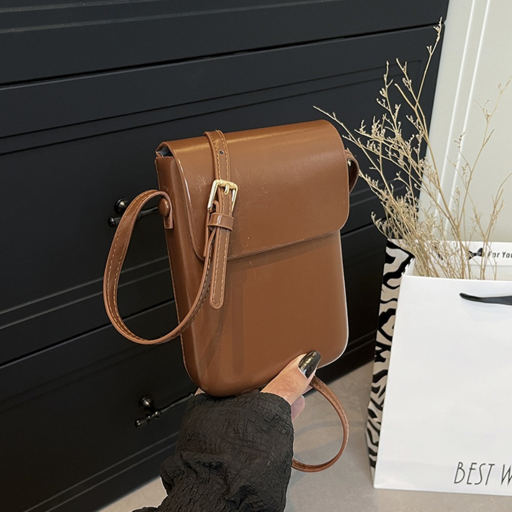 Crossbody Bag Women - PU Leather Flap Crossbody Bags Phone