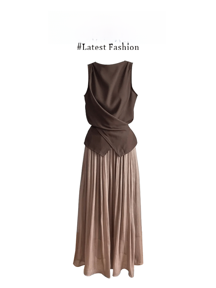 Women Fashion Over The Years - Parkyeon2025 Luxury Casual Cross-Over Top Wide