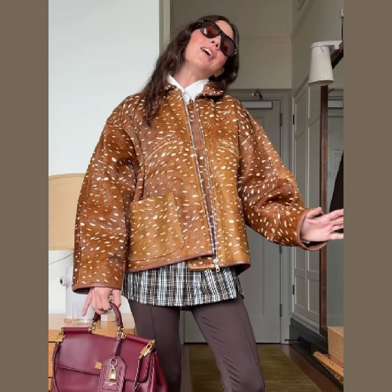 Retro Trendy Short Jacket Lape - Women'S Fashion Edgy review and price