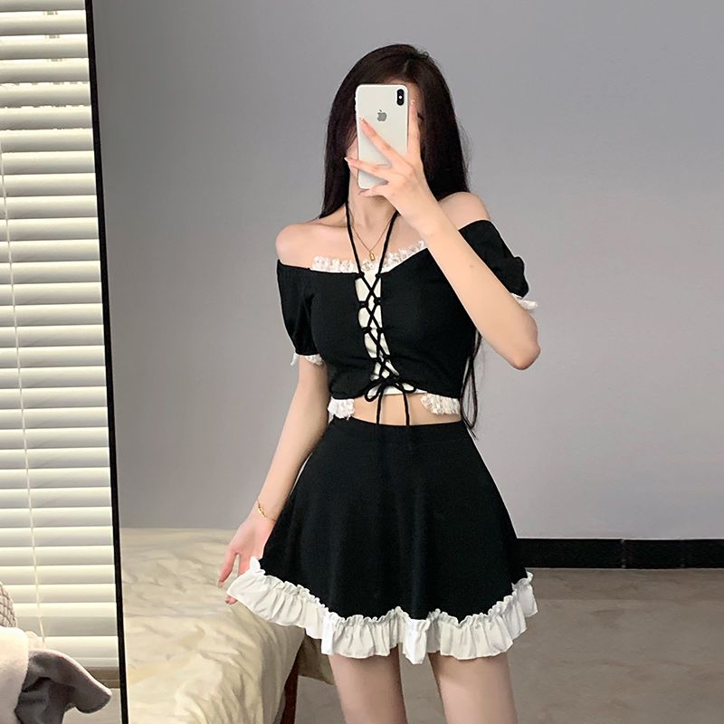 Instagram Style Women Two Piec - Women'S Fashion Middle Ages review and price
