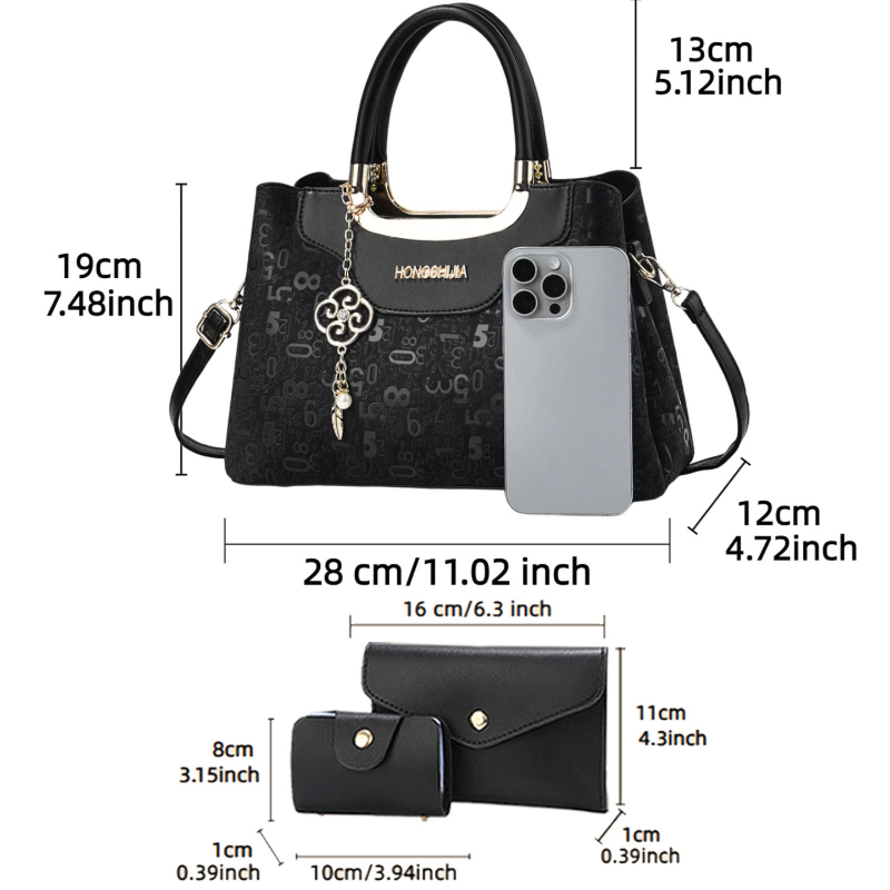 3-piece Fashion Women's Handba - Crossbody Bag Women review and price