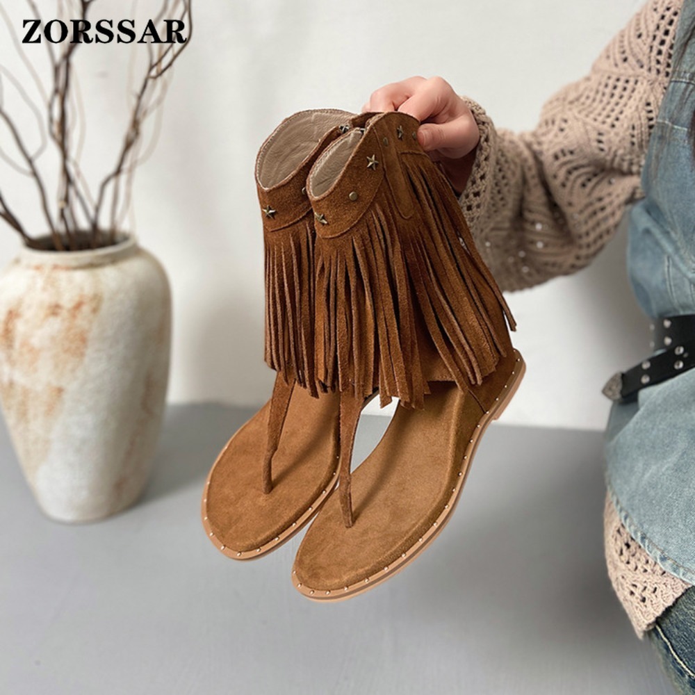 Women's Fringe Decor Studded T - Women'S Fashion Boots review and price