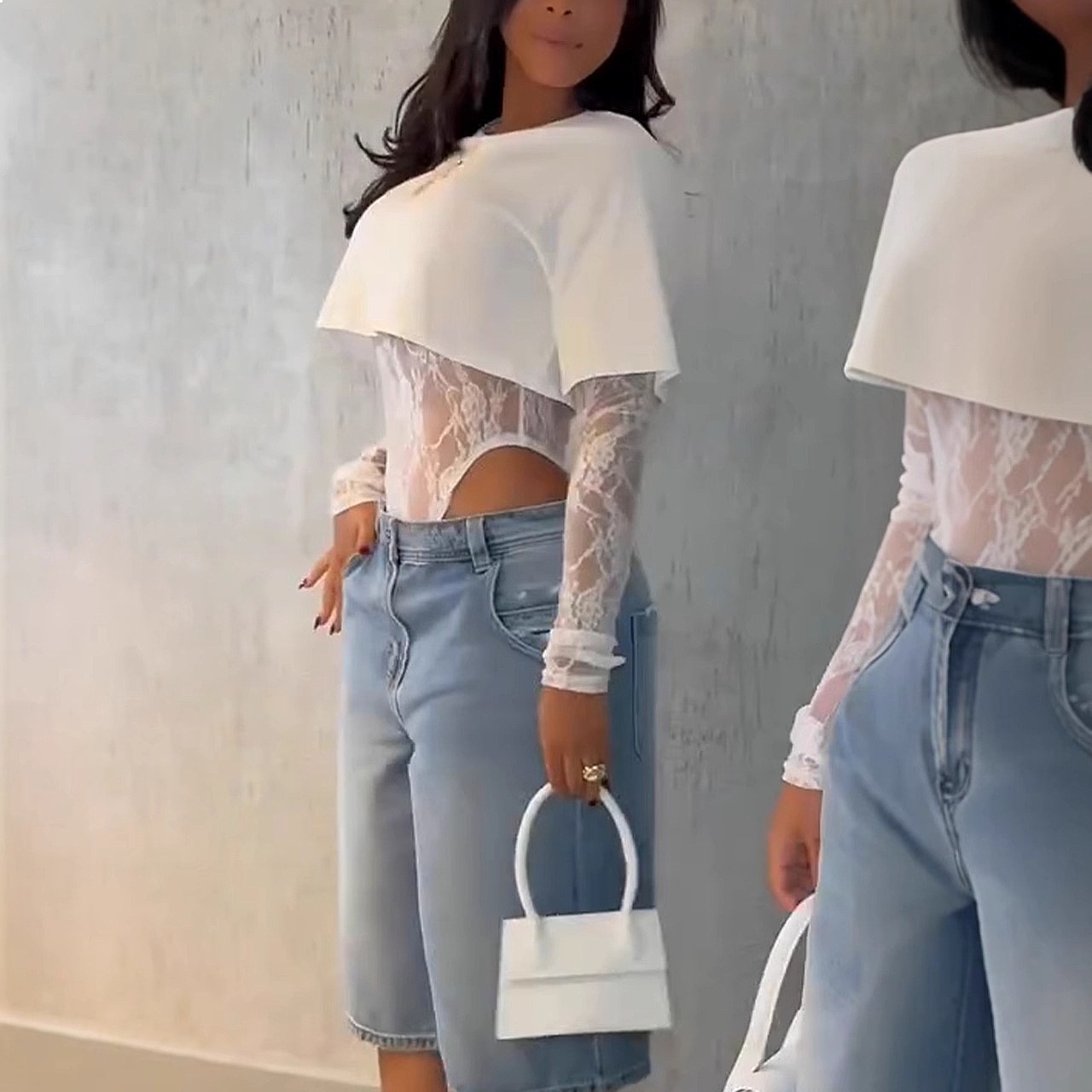 Lace Tee Tops for Women Long S - Women'S Fashion Overalls review and price