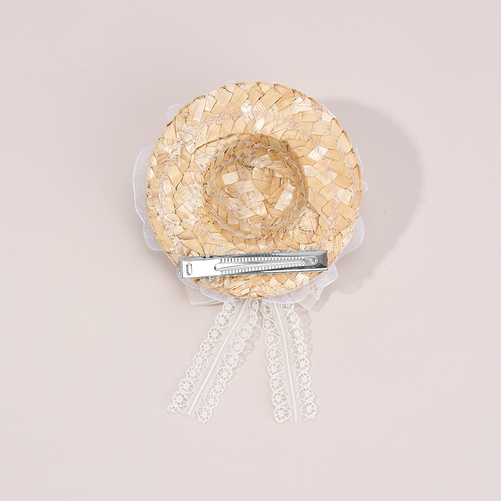 New Mini Straw Hat Hair Clip S - Straw Hat Summer review and price