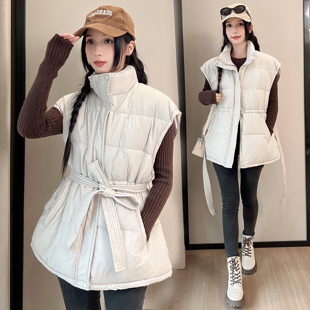 Autumn Winter Belt Slim Cotton - Women'S Fashion Quilted Jacket review and price