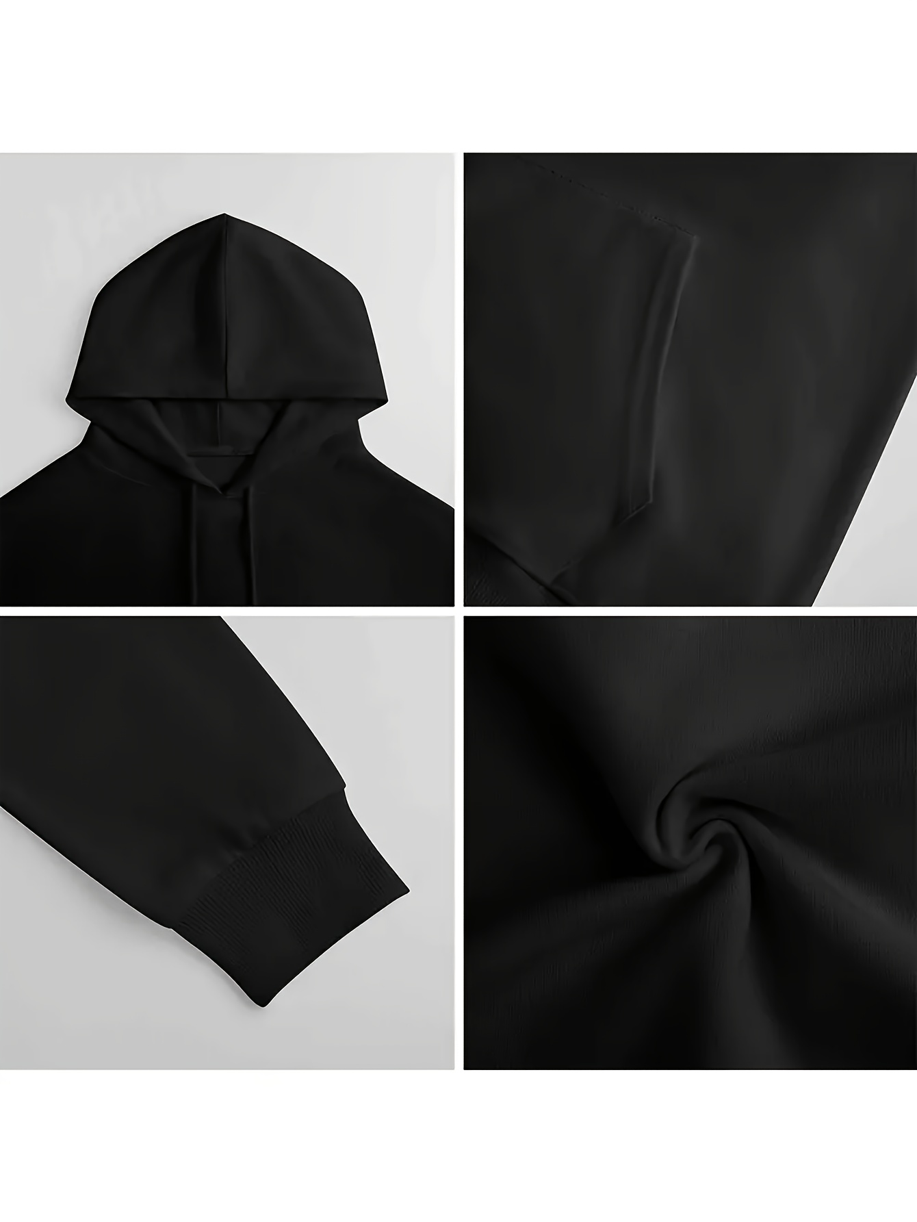 Classic Black Pullover Hoodie  - Women'S Fashion Edgy review and price