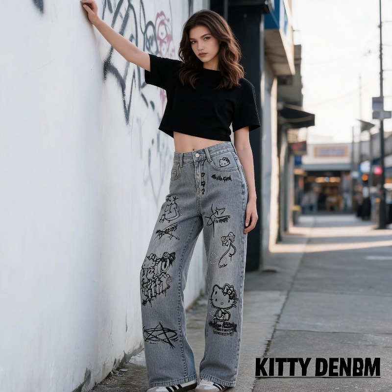 Cute Keiokitty Rhinestone Graf - Xxl Women Fashion review and price