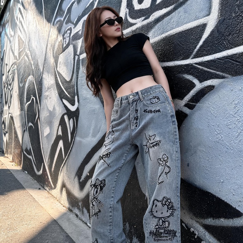 Cute Keiokitty Rhinestone Graf - Xxl Women Fashion review and price