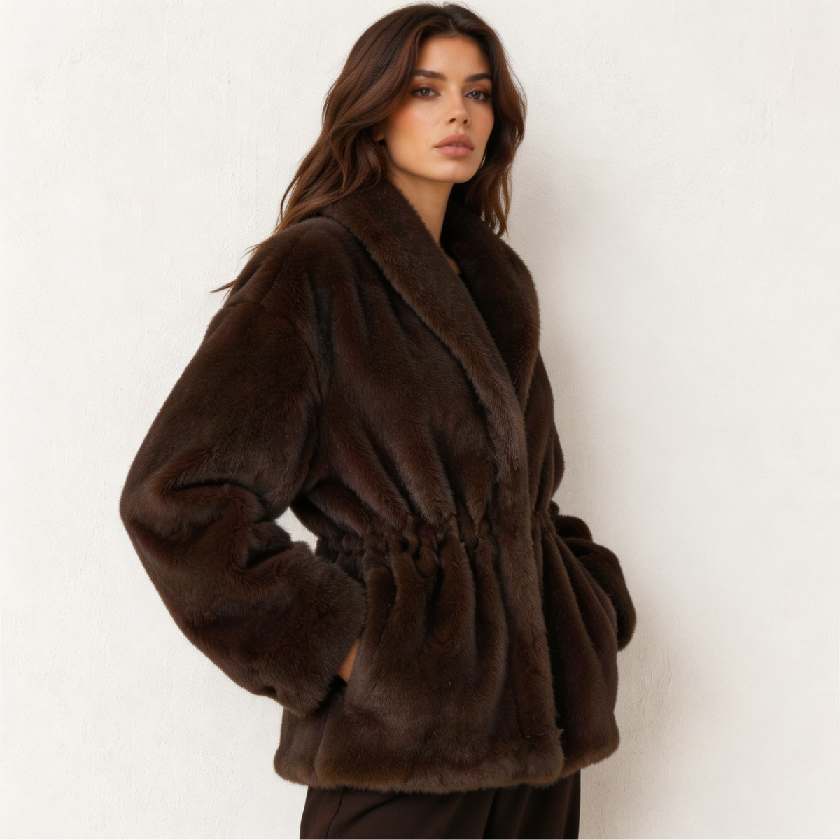 IG Women Dark Brown Faux Mink  - Women'S Fashion Quilted Jacket review and price