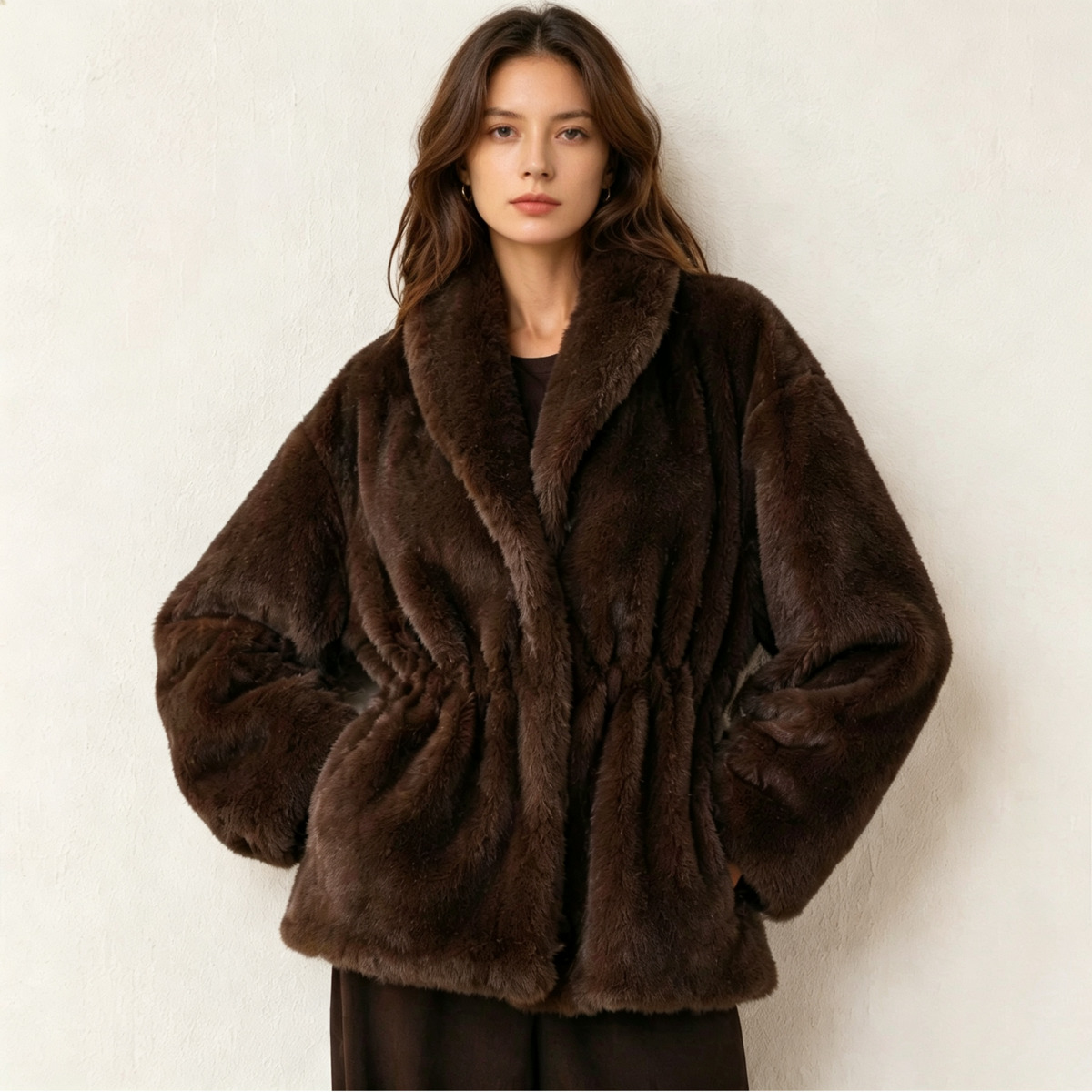 IG Women Dark Brown Faux Mink  - Women'S Fashion Quilted Jacket review and price