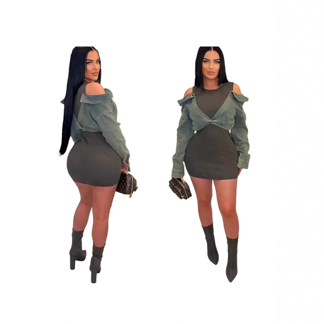 Women Denim Bodycon Jumpsuit D - Women'S Fashion Overalls review and price