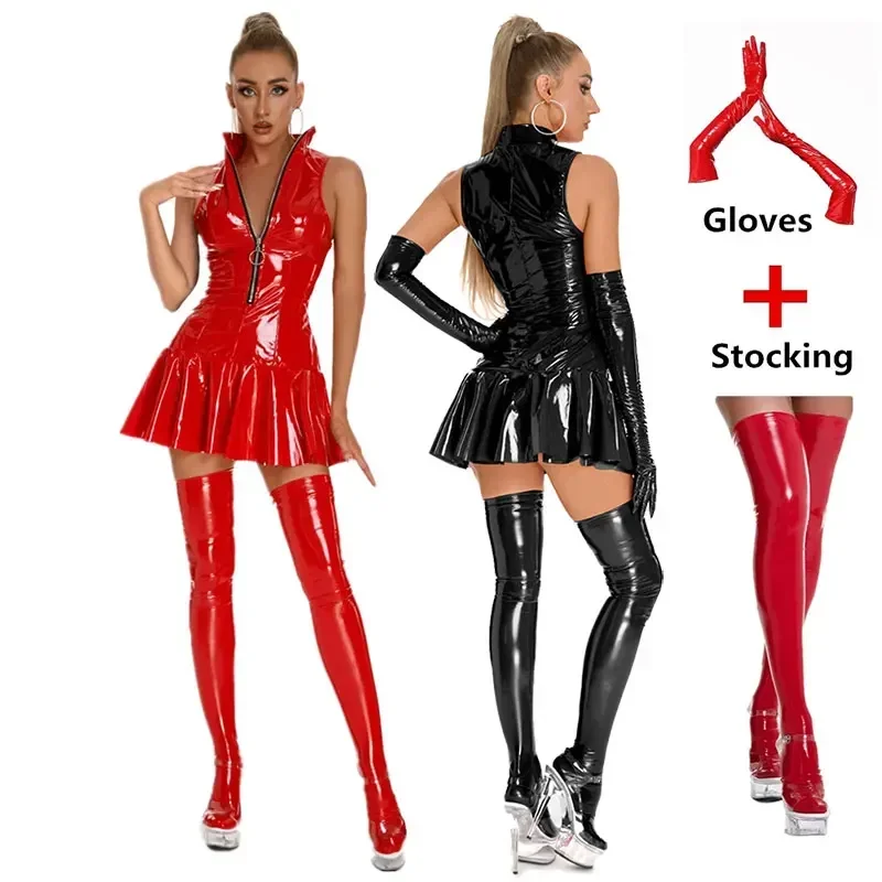 Women's Leather Dress Plus Siz - Pleated Skirt Women review and price