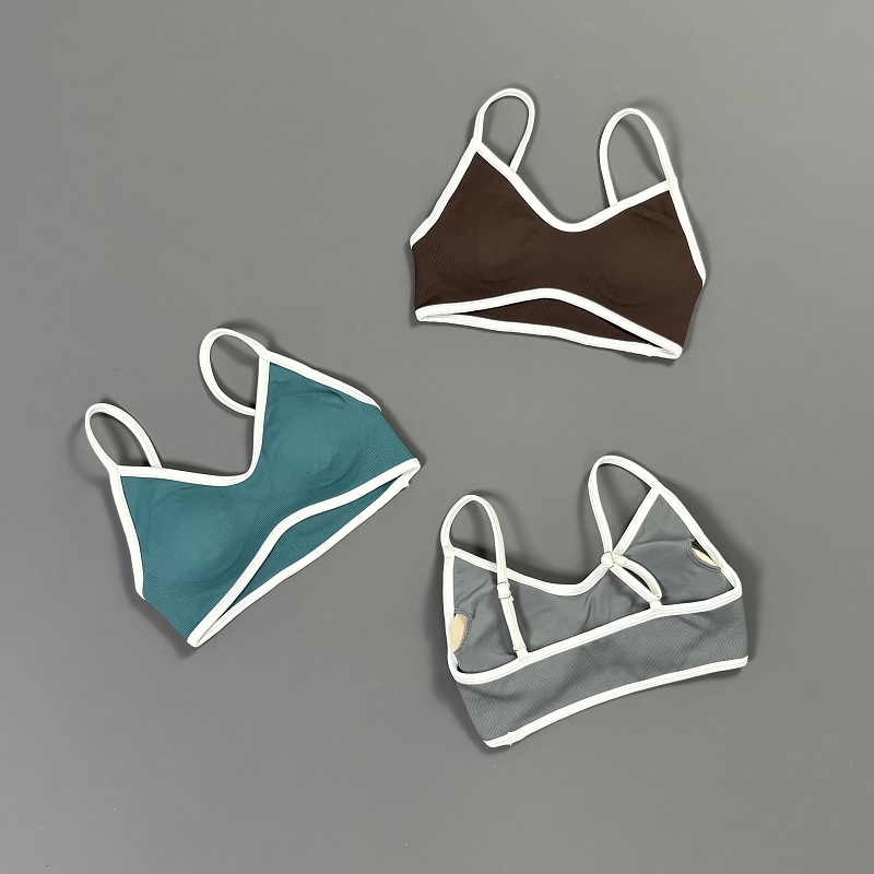 Women Contrastline Yoga Bra V  - Bra Top Seamless review and price