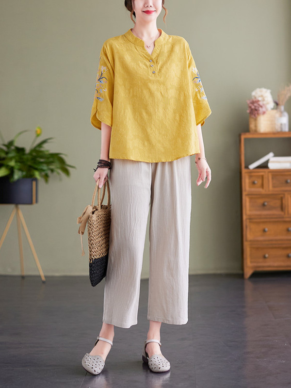 Elegant Embroidered Cotton Lin - Women Fashion Over The Years review and price