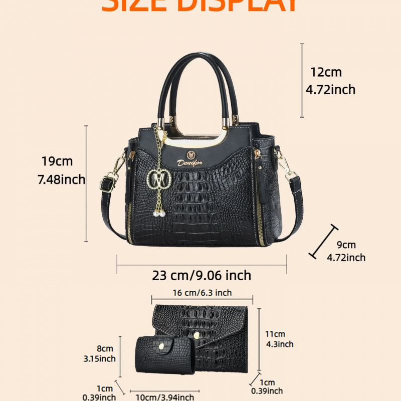 Women's Crocodile Texture Hand - Crossbody Bag Women review and price