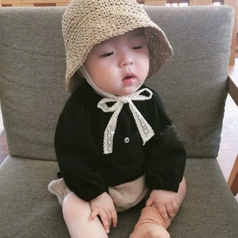 Summer Korean Baby Boy Girl St - Straw Hat Summer review and price