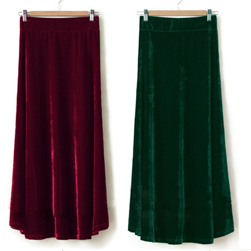 TIYIHAILEY-Women's Velour Plea - Pleated Skirt Women review and price