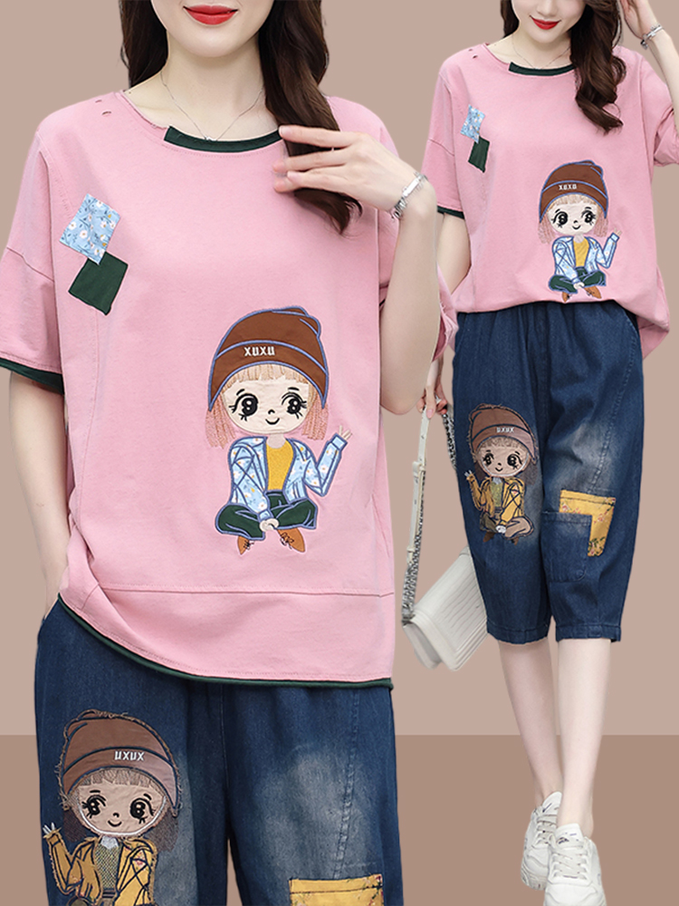 Fashionable Patchwork Short Sl - Women Fashion Over The Years review and price
