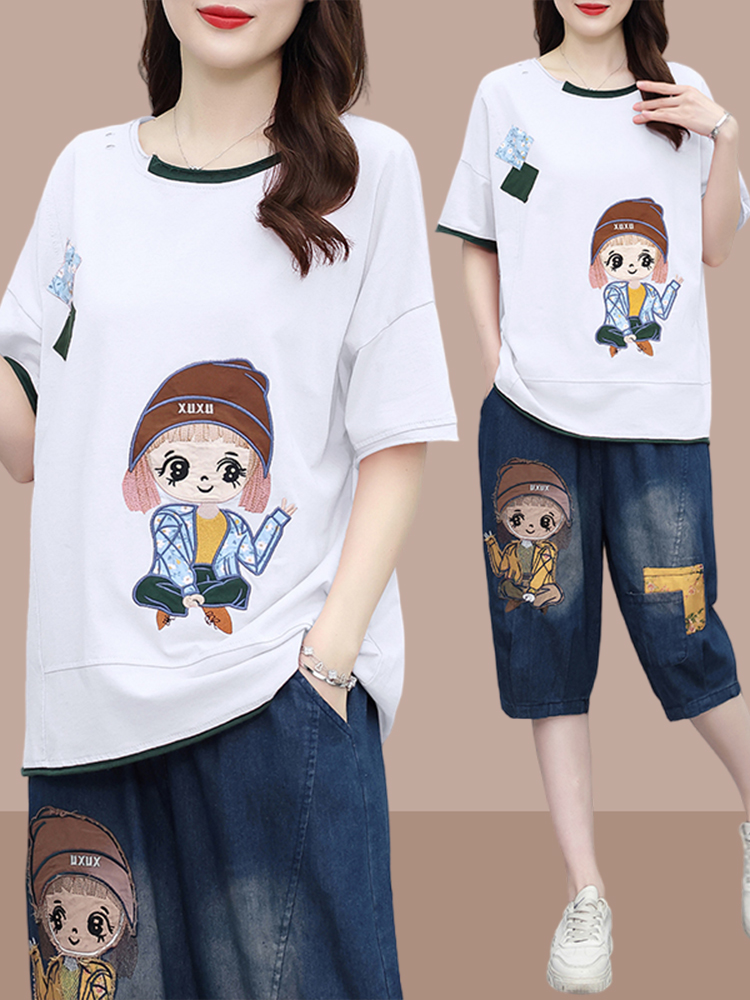 Fashionable Patchwork Short Sl - Women Fashion Over The Years review and price