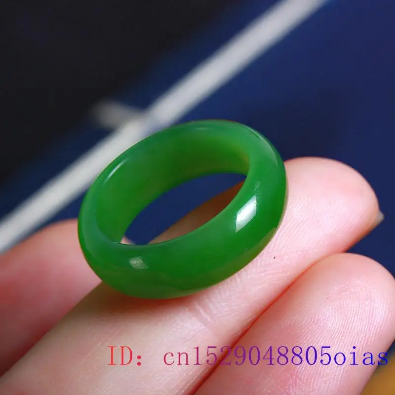 Natural Green Hetian Jade Ring - Women Fashion Rings review and price
