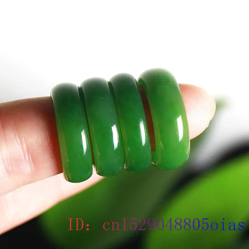 Natural Green Hetian Jade Ring - Women Fashion Rings review and price